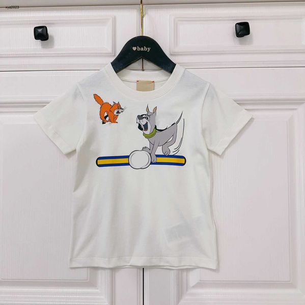 23ss designer kids tees fashion summer baby t-shirt round neck child clothing size 100-160 cm cartoon animal print june23, Blue
23ss designer kids tees fashion summer baby t-shirt round neck child clothing size 100-160 cm cartoon animal print june23, Blue
