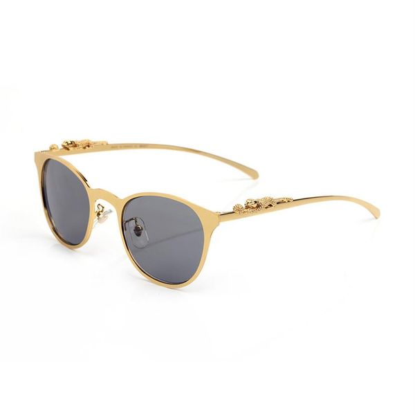 designer sunglasses women metal leopard head logo golden silver round frame modern fashion retro cat eye luxury glasses brown blac202b, White;black
designer sunglasses women metal leopard head logo golden silver round frame modern fashion retro cat eye luxury glasses brown blac202b, White;black