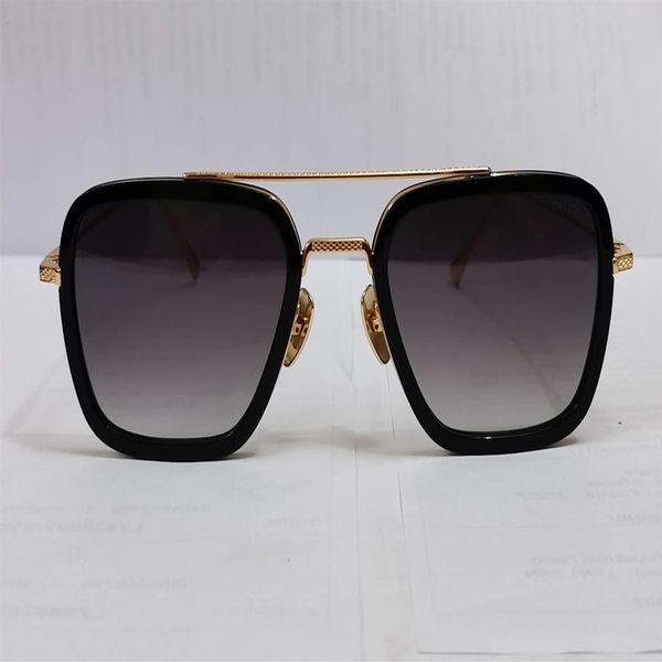 square pilot sunglasses for men 006 black gold frame gray gradient designer glasses uv400 sun shades with box3011, White;black
square pilot sunglasses for men 006 black gold frame gray gradient designer glasses uv400 sun shades with box3011, White;black