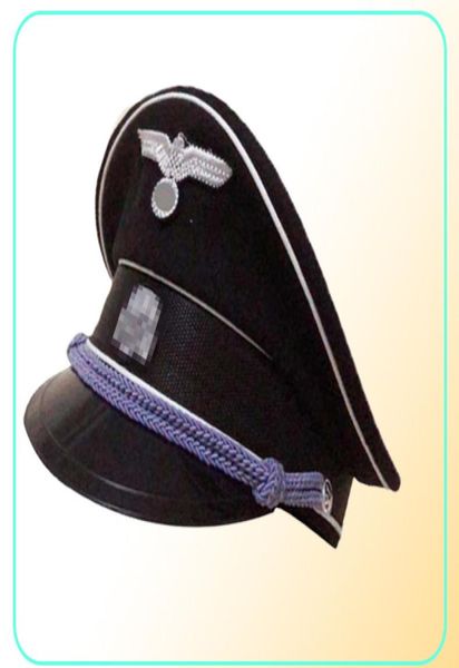 wwii army elite infantry german officer wool hat visor cap silver cord field1036144, Blue;gray
wwii army elite infantry german officer wool hat visor cap silver cord field1036144, Blue;gray