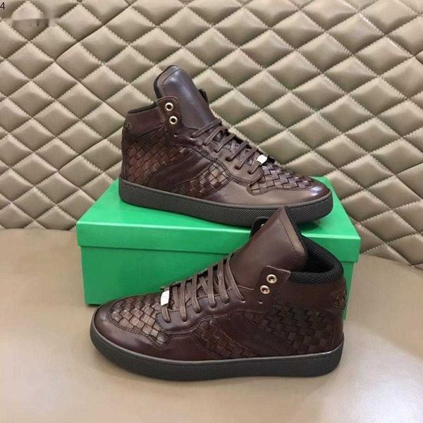 2023 new men's high-lace-up casual sneakers, classic woven cowhide stitching flat shoes mkjl0004, Black
2023 new men's high-lace-up casual sneakers, classic woven cowhide stitching flat shoes mkjl0004, Black