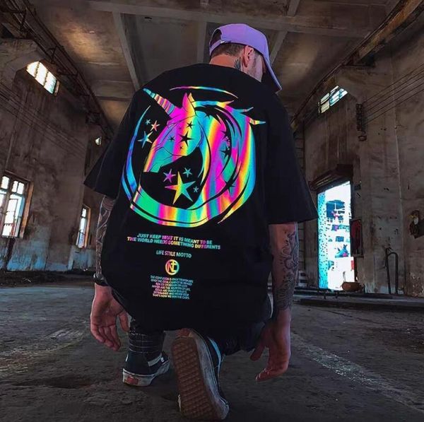 januarysnow reflective t shirt streetwear men women loose couple tshirt black japan harajuku tshirt summer high street short slee3399871, White;black
januarysnow reflective t shirt streetwear men women loose couple tshirt black japan harajuku tshirt summer high street short slee3399871, White;black