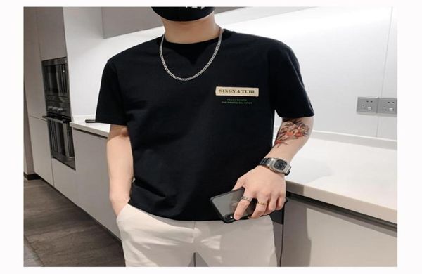 2022 famous mens t shirt trend of summer letter printing net red round collar half sleeve clothes cotton versatile t9495805, White;black
2022 famous mens t shirt trend of summer letter printing net red round collar half sleeve clothes cotton versatile t9495805, White;black