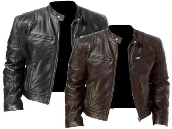men real leather jacket men slim fit warm coat motorcycle lambskin standing collar genuine leather coat7455549, Black;brown
men real leather jacket men slim fit warm coat motorcycle lambskin standing collar genuine leather coat7455549, Black;brown