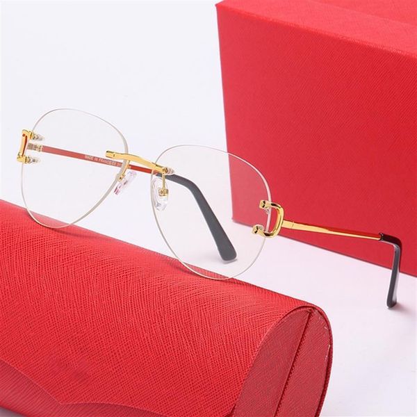 fashion rimless buffalo horn glasses sunglasses 2021 summer styles mens designer sunglasses for men women clear lens with original276s, White;black
fashion rimless buffalo horn glasses sunglasses 2021 summer styles mens designer sunglasses for men women clear lens with original276s, White;black