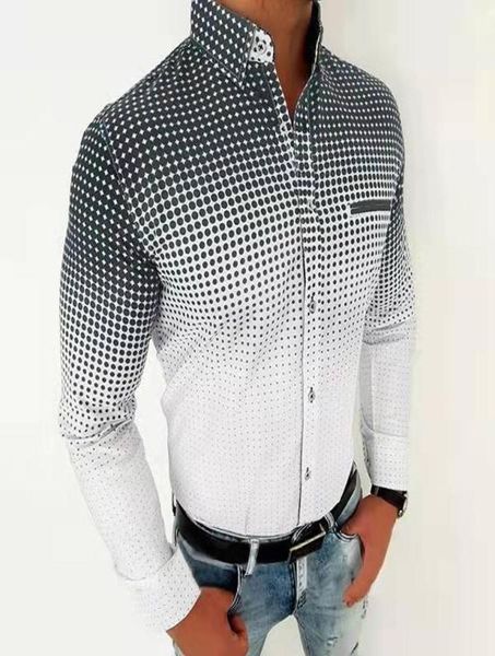men039s casual shirts fashion shirt men clothing spring autumn long sleeve turndown collar vintage polka dot printed butt6851898, White;black
men039s casual shirts fashion shirt men clothing spring autumn long sleeve turndown collar vintage polka dot printed butt6851898, White;black
