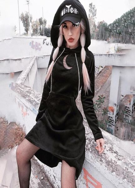 casual dresses nclagen punk dress moon embroidery gothic grunge vintage long sleeve metal chain women black party club hooded hood4220819, Black;gray
casual dresses nclagen punk dress moon embroidery gothic grunge vintage long sleeve metal chain women black party club hooded hood4220819, Black;gray