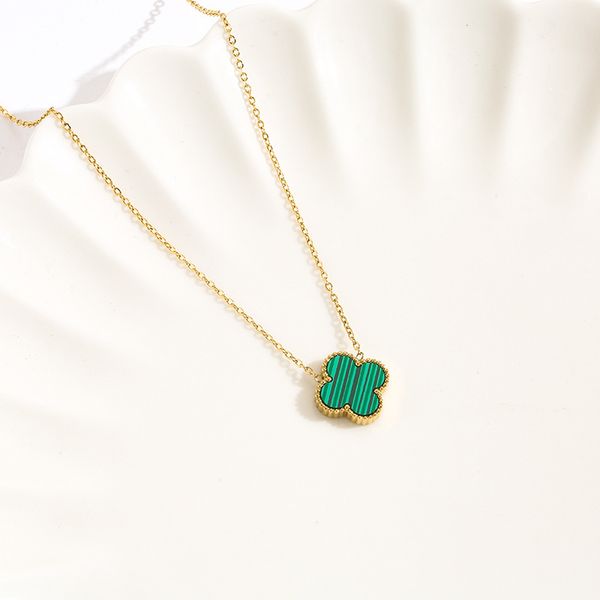 selling designer's lucky necklace women's four leaf grass necklace titanium steel gold simple pendant light small nice, Silver
selling designer's lucky necklace women's four leaf grass necklace titanium steel gold simple pendant light small nice, Silver