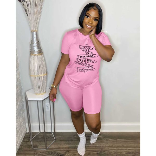 2023 women's two piece shorts new summer fashion casual sports round neck letter printed short sleeve women's sportsuit cw209, White
2023 women's two piece shorts new summer fashion casual sports round neck letter printed short sleeve women's sportsuit cw209, White