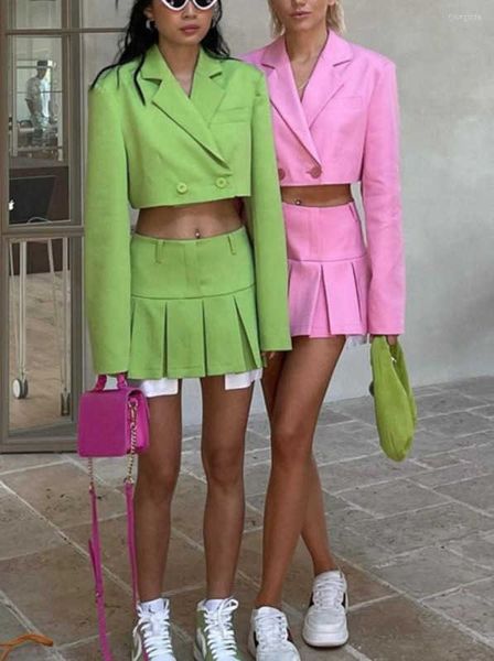 work dresses work dresses 2023 spring casual two piece sets women's outfits matching with pleated skirt and blazer cropped suit for wom, White;black
work dresses work dresses 2023 spring casual two piece sets women's outfits matching with pleated skirt and blazer cropped suit for wom, White;black