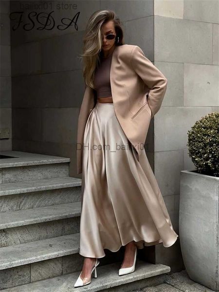 skirts elegant satin loose women skirt 2023 high waist maxi skirts streetwear classic long skirt fashion female skirt t230817, Black
skirts elegant satin loose women skirt 2023 high waist maxi skirts streetwear classic long skirt fashion female skirt t230817, Black