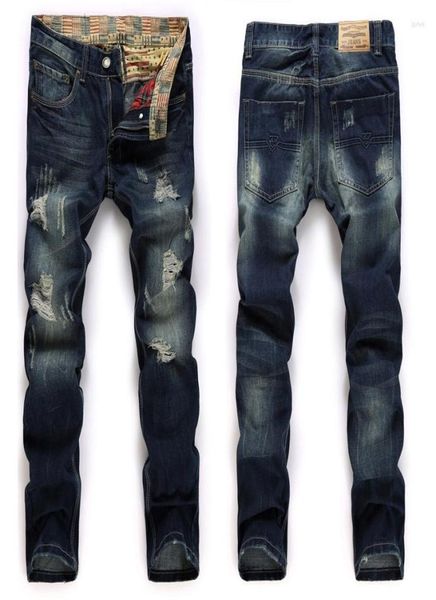men039s jeans men39s frayed ripped broke holes straight trousers european and american nostalgic washed denim male pants jb96579948, Blue
men039s jeans men39s frayed ripped broke holes straight trousers european and american nostalgic washed denim male pants jb96579948, Blue