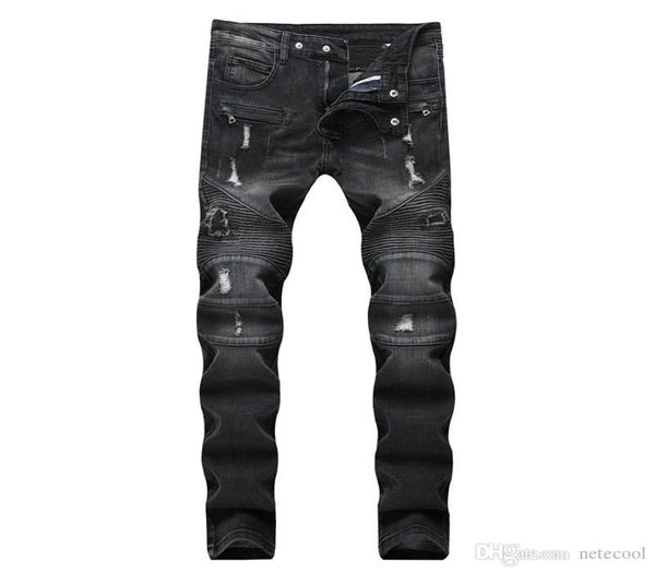 new men distressed ripped jeans designer straight motorcycle biker jeans causal denim pants streetwear style mens jeans cool men h9592836, Blue
new men distressed ripped jeans designer straight motorcycle biker jeans causal denim pants streetwear style mens jeans cool men h9592836, Blue