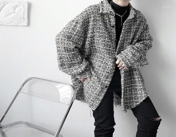 men039s jackets autumn oversized jacket men fashion retro plaid streetwear korean loose casual mens coat outwear m2xl7669881, Black;brown
men039s jackets autumn oversized jacket men fashion retro plaid streetwear korean loose casual mens coat outwear m2xl7669881, Black;brown