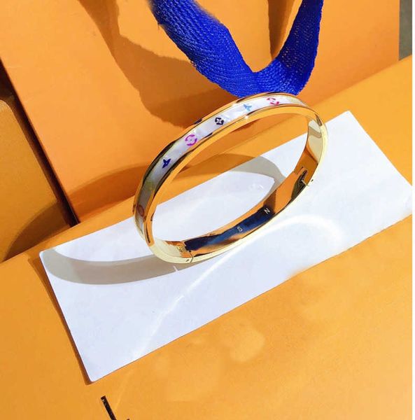 bangle new style bracelets women luxury designer jewelry 18k gold plated stainless steel wedding lovers gift bangles accessories wholesale 9, Black
bangle new style bracelets women luxury designer jewelry 18k gold plated stainless steel wedding lovers gift bangles accessories wholesale 9, Black
