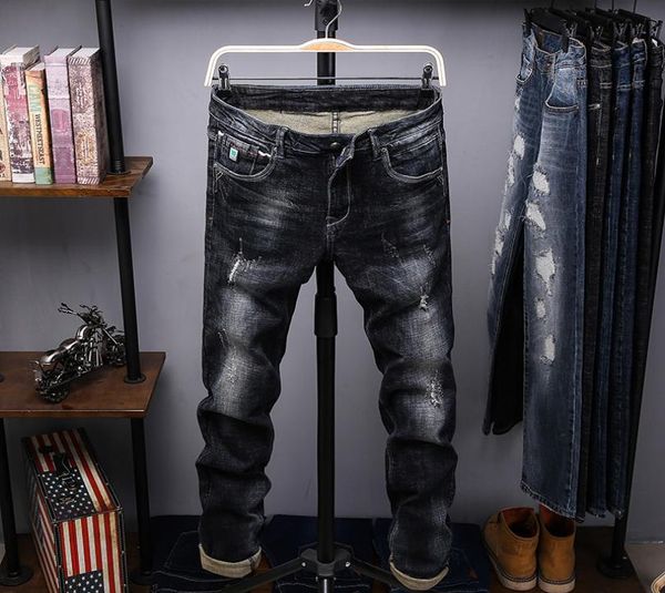 2019 fashion men jeans slim fit blue color cotton denim pants ripped jeans for men patch design classical homme2472772
2019 fashion men jeans slim fit blue color cotton denim pants ripped jeans for men patch design classical homme2472772