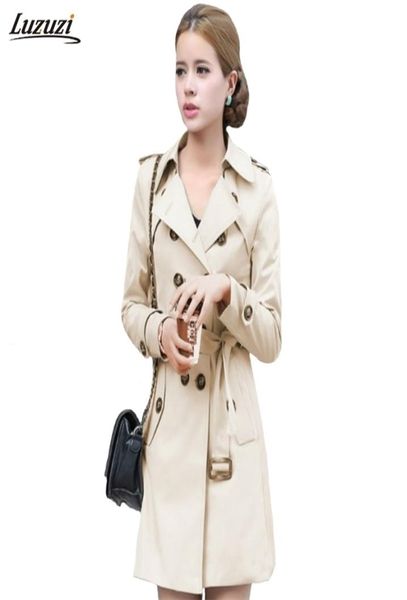 luzuzi trench coat for women double breasted belt slim fit long spring casaco feminino abrigos mujer autumn outerwear z505 2110257423202, Tan;black
luzuzi trench coat for women double breasted belt slim fit long spring casaco feminino abrigos mujer autumn outerwear z505 2110257423202, Tan;black
