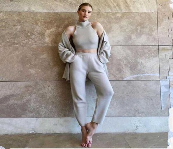 women039s two piece pants autumn winter tracksuit women knitted cashmere blend turtleneck vest oversize cardigan pocket suits 36624830, White
women039s two piece pants autumn winter tracksuit women knitted cashmere blend turtleneck vest oversize cardigan pocket suits 36624830, White