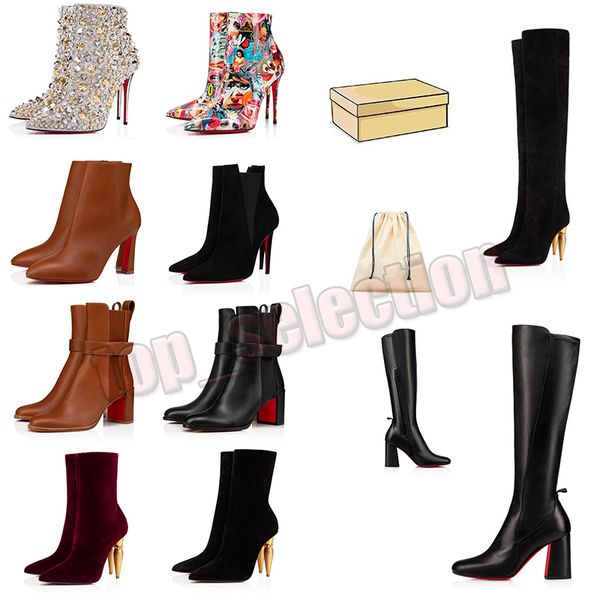 luxury brand red bottoms womens boots over the knee boot fashion women designer high heels lady pointed-toe pumps style boot ankle short sne, Black
luxury brand red bottoms womens boots over the knee boot fashion women designer high heels lady pointed-toe pumps style boot ankle short sne, Black