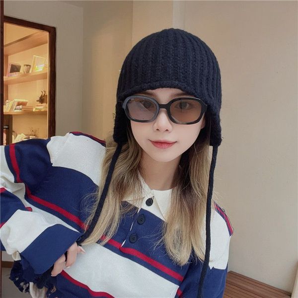 beanieskull caps korean autumn and winter ski ear protection hat warm knitted lace cute cold cap japanese retro beanie hats for women 230816, Blue;gray
beanieskull caps korean autumn and winter ski ear protection hat warm knitted lace cute cold cap japanese retro beanie hats for women 230816, Blue;gray