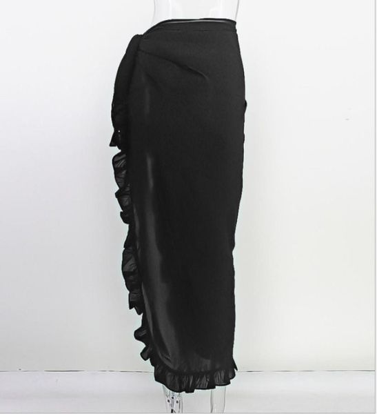 women beach bikini cover up swim skirt short wrap sarong white black beachwear ruffles long solid beach coverups one size6125874
women beach bikini cover up swim skirt short wrap sarong white black beachwear ruffles long solid beach coverups one size6125874