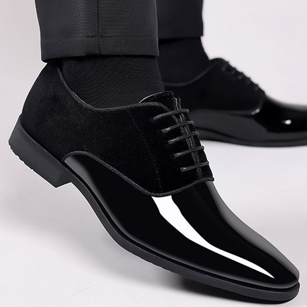 dress shoes classic patent leather shoes for men casual business shoes lace up formal office work shoes for male party wedding oxfords 23081, Black
dress shoes classic patent leather shoes for men casual business shoes lace up formal office work shoes for male party wedding oxfords 23081, Black