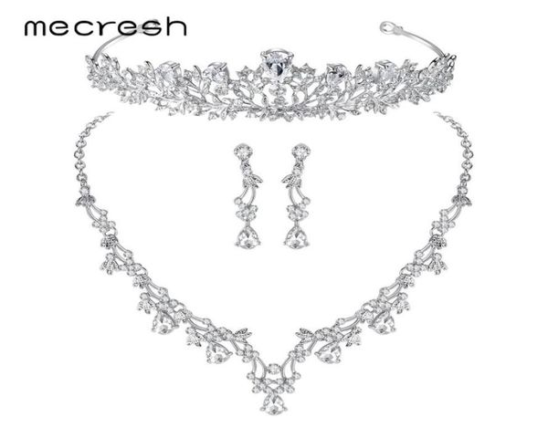 mecresh luxury leafshape cubic zirconia bridal jewelry sets crystal wedding necklace earrings tiara jewelry mtl500hg126 d1810100337860606, Silver
mecresh luxury leafshape cubic zirconia bridal jewelry sets crystal wedding necklace earrings tiara jewelry mtl500hg126 d1810100337860606, Silver