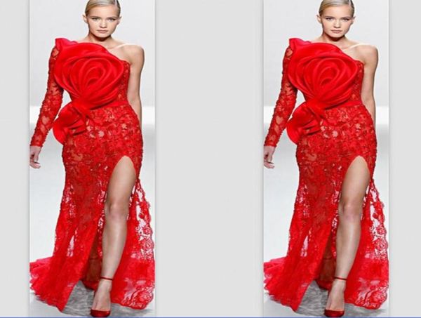 evening gowns one shoulder single sleeve red lace big bow applique front split customize prom celebrity dresses5094426, Black;red
evening gowns one shoulder single sleeve red lace big bow applique front split customize prom celebrity dresses5094426, Black;red