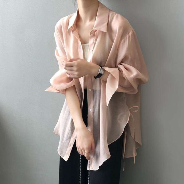 shirt sun protection clothing for women summer loose thin long sleeve air conditioning outer wear, White
shirt sun protection clothing for women summer loose thin long sleeve air conditioning outer wear, White