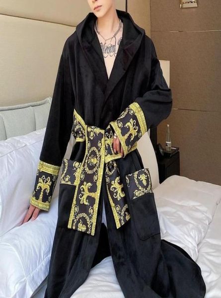 men039s sleepwear luxury winter black gold paisley velvet robe men long nightgown hooded warm bath clothing5675949, Black;brown
men039s sleepwear luxury winter black gold paisley velvet robe men long nightgown hooded warm bath clothing5675949, Black;brown