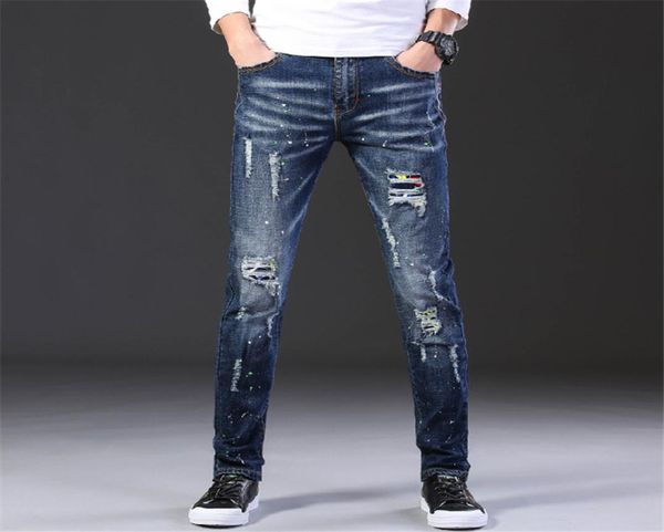 2020 fashion casual jeans mens straight stretch dot craft little feet skinny jens men scratched blue hole denim tide pantses6863484433
2020 fashion casual jeans mens straight stretch dot craft little feet skinny jens men scratched blue hole denim tide pantses6863484433