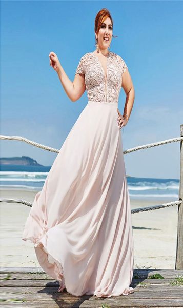 pale pink plus size lace prom dresses sheer plunging neck cap sleeves evening gowns a line floor length chiffon formal dress3811840, Black
pale pink plus size lace prom dresses sheer plunging neck cap sleeves evening gowns a line floor length chiffon formal dress3811840, Black