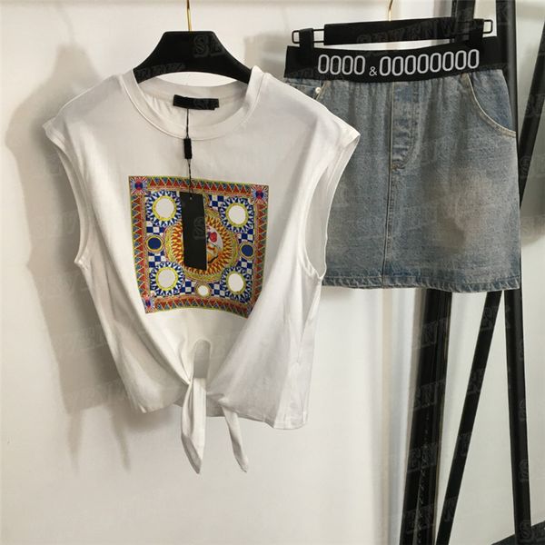 vintage print vest denim skirts sets for women letters webbing short dress sleeveless tank summer suits, Black
vintage print vest denim skirts sets for women letters webbing short dress sleeveless tank summer suits, Black