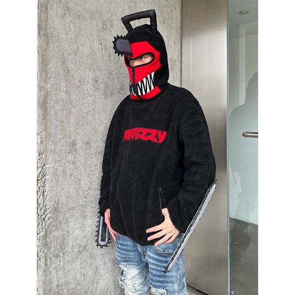 kakazzy fleece jacket for men and women chain saw men's sweater lamb wool cotton jacket winter thickened chainsaw man jacket, Black
kakazzy fleece jacket for men and women chain saw men's sweater lamb wool cotton jacket winter thickened chainsaw man jacket, Black