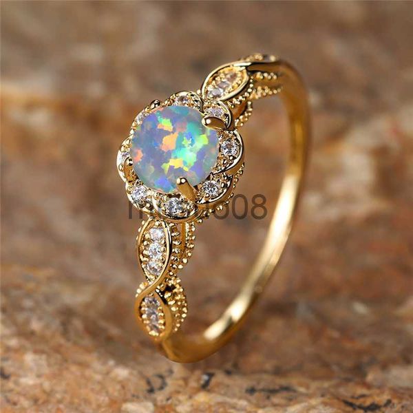 band rings white fire opal stone ring cute flower engagement band rings for women vintage gold color bridal jewelry thanksgiving day's, Silver
band rings white fire opal stone ring cute flower engagement band rings for women vintage gold color bridal jewelry thanksgiving day's, Silver
