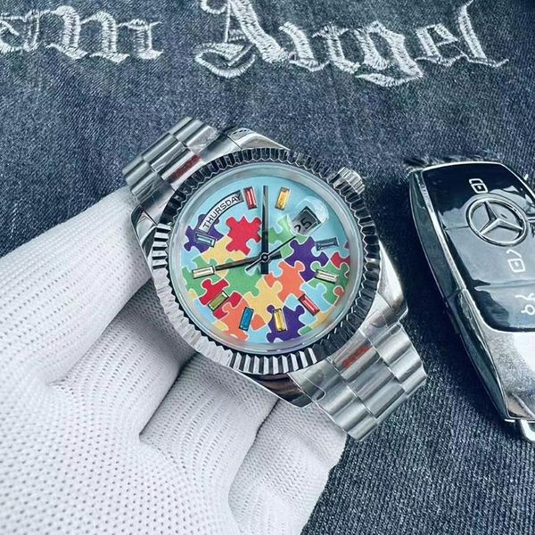 men's automatic watch luxury mechanical watch 36/40mm men's designer watch 904l stainless steel watch swimming sapphire montre de, Slivery;brown
men's automatic watch luxury mechanical watch 36/40mm men's designer watch 904l stainless steel watch swimming sapphire montre de, Slivery;brown