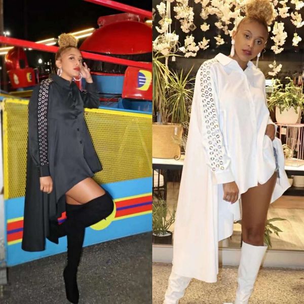 womens clothing sell plain shirts irregular fashion casual loose shirt, White
womens clothing sell plain shirts irregular fashion casual loose shirt, White