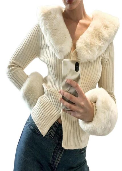 women039s jackets fluffy long sleeve vneck cropped knit cardigan sweater solid pullover with faux fur trim collar cuffs7139539, Black;brown
women039s jackets fluffy long sleeve vneck cropped knit cardigan sweater solid pullover with faux fur trim collar cuffs7139539, Black;brown