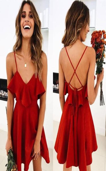 2020 women summer straps beach dress v neck open back lace up ruffles mini dresses casual white dress4064211, Black;gray
2020 women summer straps beach dress v neck open back lace up ruffles mini dresses casual white dress4064211, Black;gray