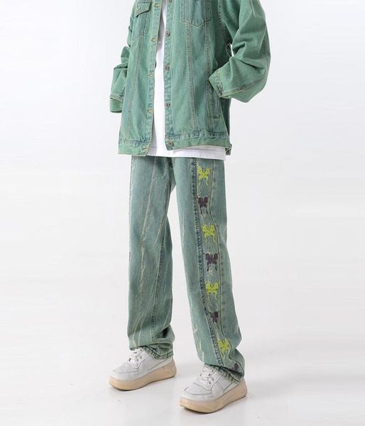 men039s jeans retro green men embroidered baggy straight pants korean fashion demin trousers hip hop streetwear male bottoms y21146528, Blue
men039s jeans retro green men embroidered baggy straight pants korean fashion demin trousers hip hop streetwear male bottoms y21146528, Blue