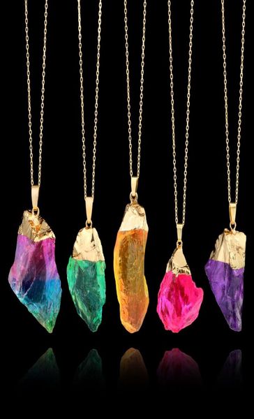 irregular crystal quartz necklaces for women healing druzy gemstone rainbow natural stone pendant gold chains fashion jewelry gift3619631, Silver
irregular crystal quartz necklaces for women healing druzy gemstone rainbow natural stone pendant gold chains fashion jewelry gift3619631, Silver