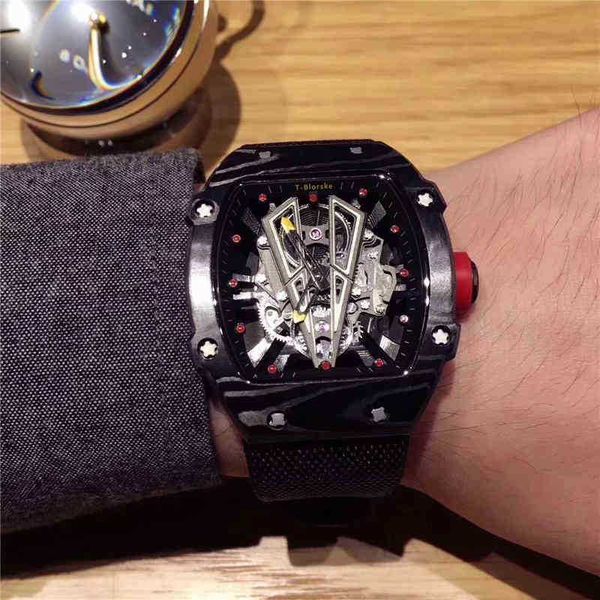 multi-function superclone milles roaring bull carbon fiber automatic mechanical men's watch wine barrel rm027
multi-function superclone milles roaring bull carbon fiber automatic mechanical men's watch wine barrel rm027