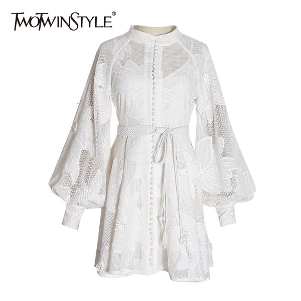 basic casual dresses twotwinstyle elegant spring dress for women stand collar long sleeve high waist white mini dresses female fashion cloth, Black;gray
basic casual dresses twotwinstyle elegant spring dress for women stand collar long sleeve high waist white mini dresses female fashion cloth, Black;gray