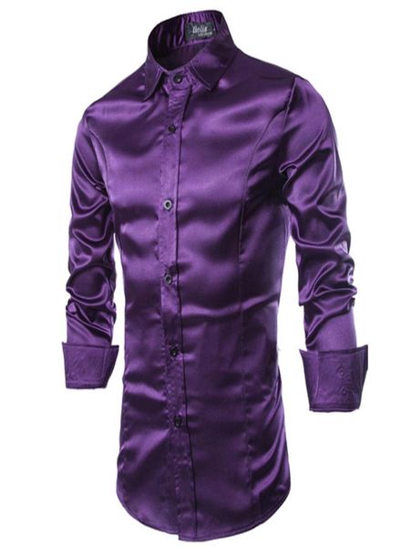 whole new men shirt long sleeve chemise homme 2016 fashion design purple mens silk shirt slim tuxedo dress shirts camisa soci2852565, White;black
whole new men shirt long sleeve chemise homme 2016 fashion design purple mens silk shirt slim tuxedo dress shirts camisa soci2852565, White;black