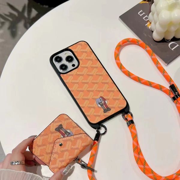 Image of Designer iPhone Phone Cases 15 14 Pro Max with AirPods 1 2 3 pro Hi Quality Purse 18 17 16 15pro 14Pro 13Pro 13 12pro 12 Case with Logo Box 0813