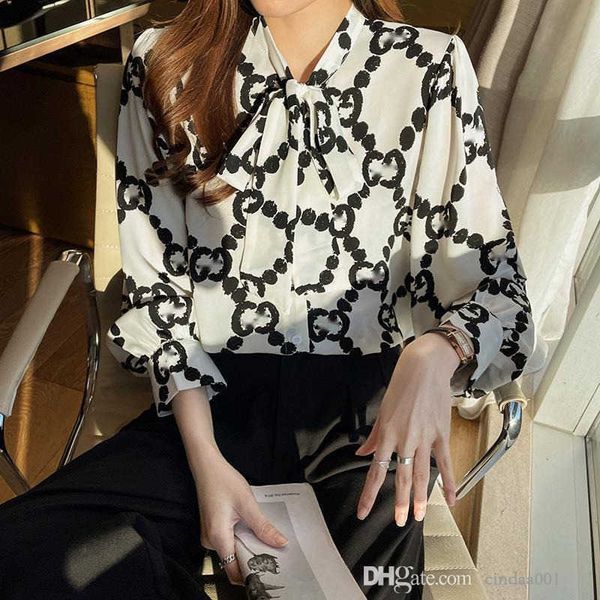 2023 spring and autumn new korean fashion versatile bow tie long sleeve printed shirt women's top, White
2023 spring and autumn new korean fashion versatile bow tie long sleeve printed shirt women's top, White