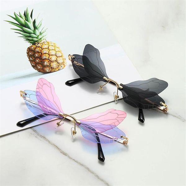 fashion rimless dragonfly wing sunglasses women vintage clear ocean lens eyewear men pink yellow sun glasses shades uv400257e, White;black
fashion rimless dragonfly wing sunglasses women vintage clear ocean lens eyewear men pink yellow sun glasses shades uv400257e, White;black