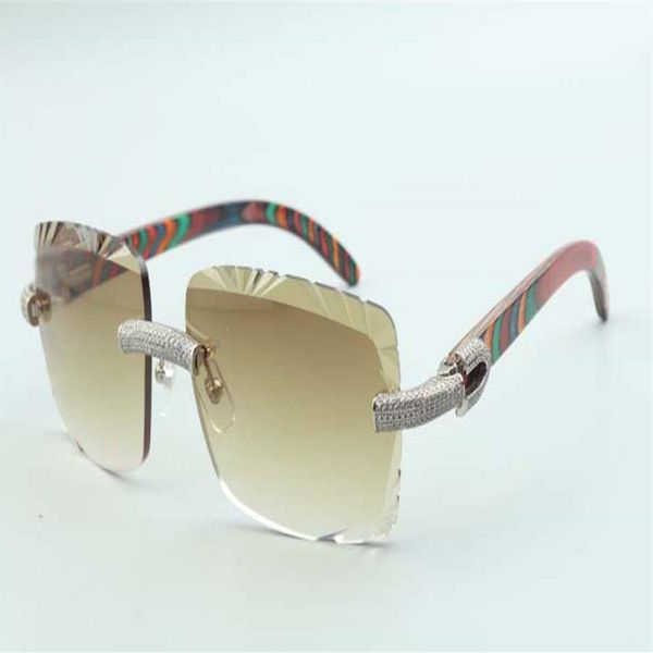 2021 style peacock wood temples sunglasses 3524020 cutting lens micro-paved diamonds glasses size 58-18-135 mm178u, White;black
2021 style peacock wood temples sunglasses 3524020 cutting lens micro-paved diamonds glasses size 58-18-135 mm178u, White;black
