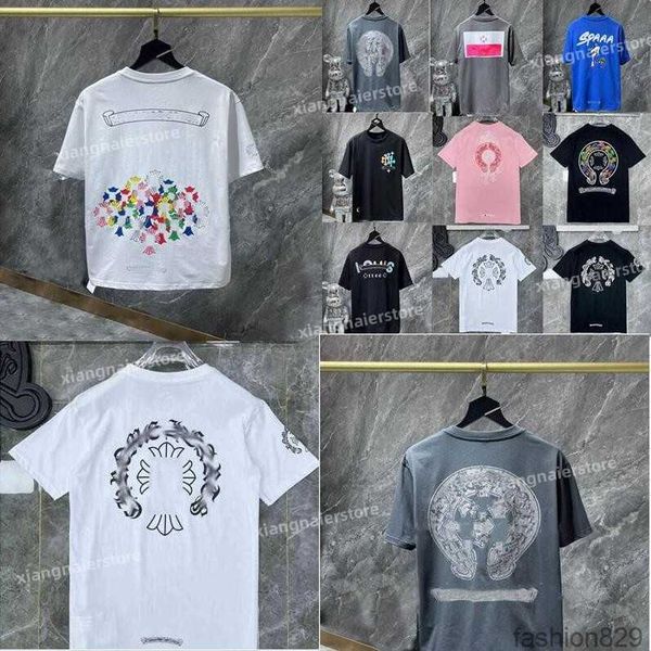 men's ch summer heart classic luxury t shirts designer chromes fashion quality tees horseshoe cross polos t-shirts 78f, White;black
men's ch summer heart classic luxury t shirts designer chromes fashion quality tees horseshoe cross polos t-shirts 78f, White;black