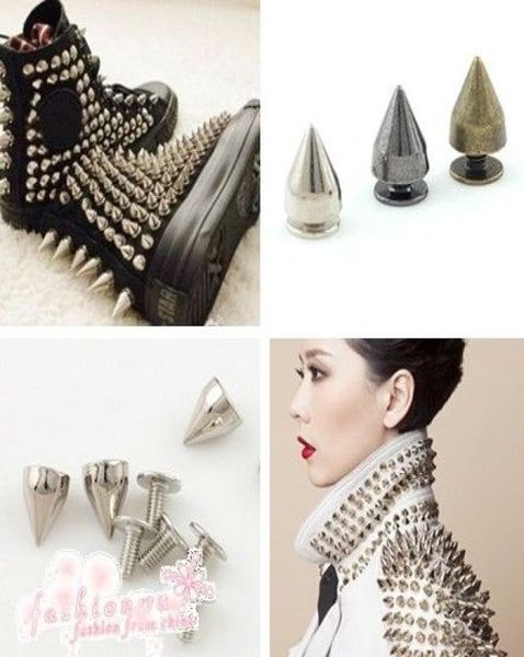95mm dull silver metal bullet stud rivet spikes 100setslot leather craft accessories metals jewelry l2705750306, Black
95mm dull silver metal bullet stud rivet spikes 100setslot leather craft accessories metals jewelry l2705750306, Black